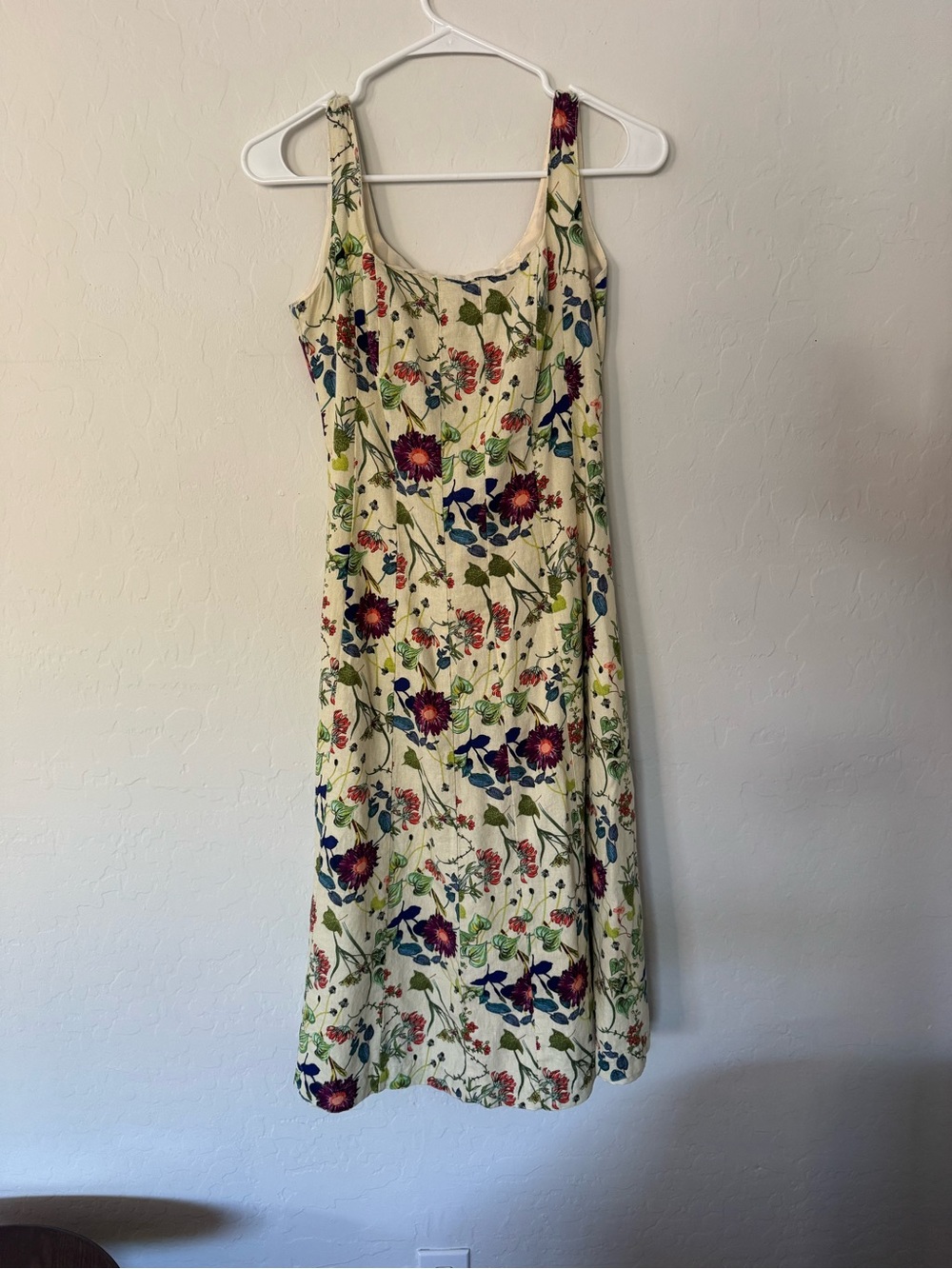 Christian Lacroix Cream Floral Midi Dress - Picture 2 of 5
